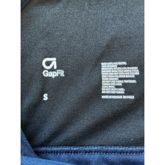 Gap Fit Mesh Keyhole in Front Pull-on Sports Bra in Blue size S - Picture 3 of 3